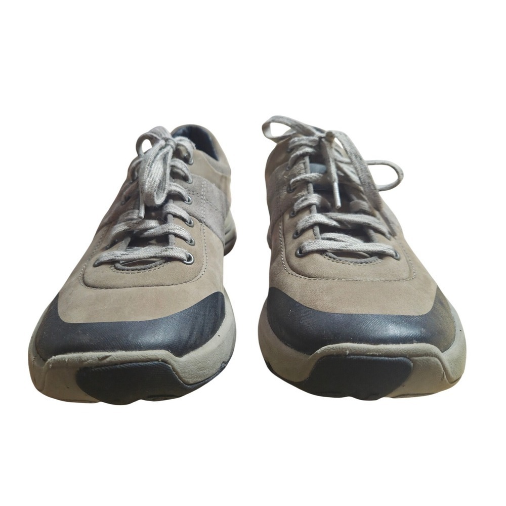 Clarks Wave Walk Taupe Suede Lace Up Sneakers Women's Size 7 M Comfort Shoes